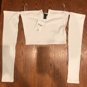 Cropped Off the Shoulder long sleeve